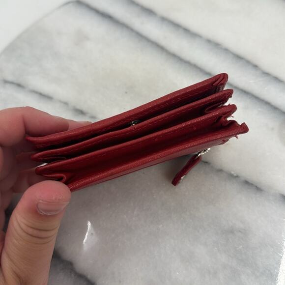 NWT ARRIGO soft red leather wallet - Picture 6 of 6